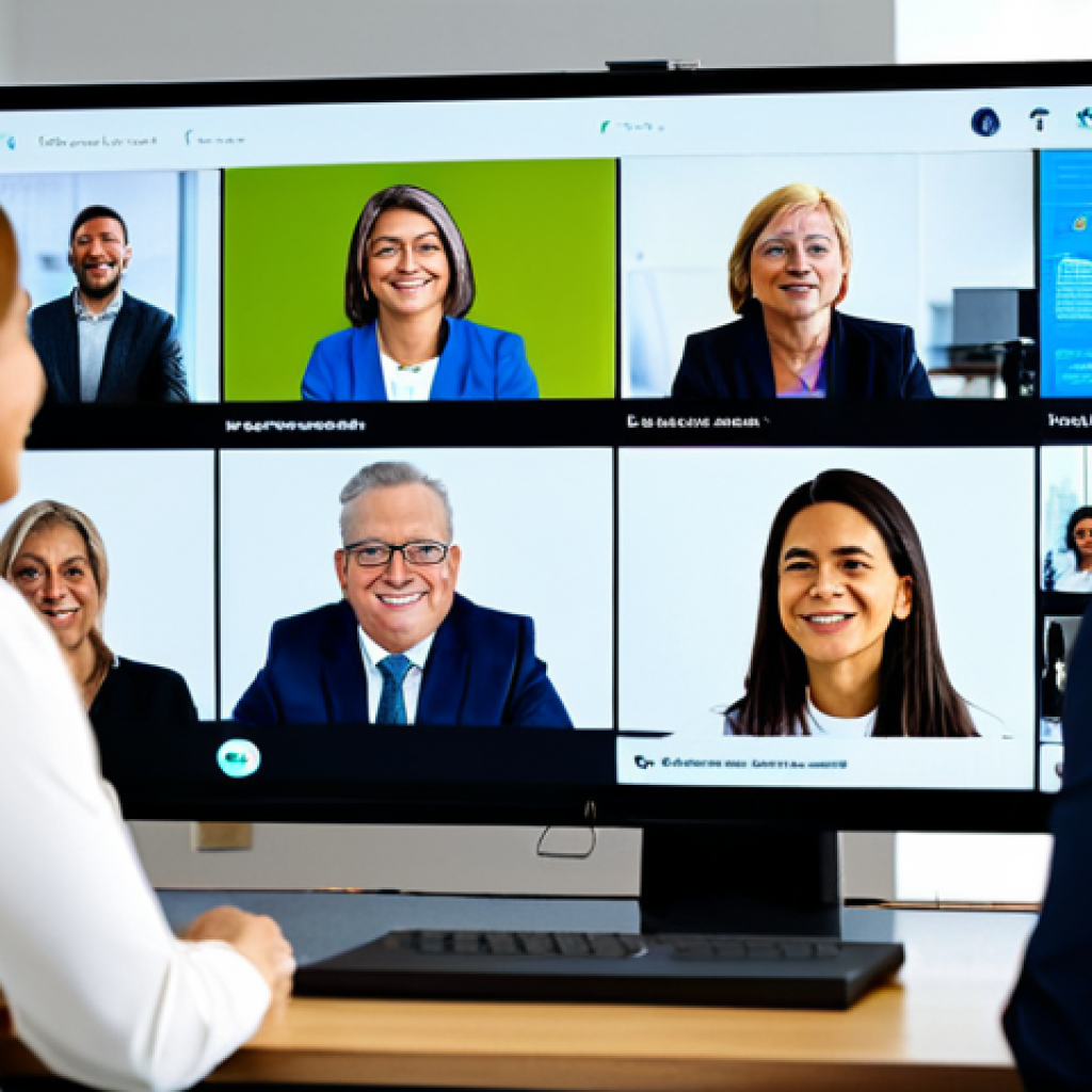 Community Moderation**

"A diverse group of people participating in a virtual town hall meeting, displayed on a large screen in a modern office. Moderators are actively guiding the discussion with clear and respectful gestures. The atmosphere is collaborative and inclusive. Fully clothed, professional environment, safe for work, appropriate content, perfect anatomy, natural proportions, well-lit, professional photography, high quality."

**