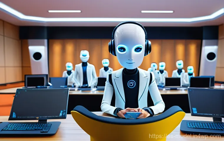 가상 세계에서의 거버넌스와 사회적 변화 - **Prompt:** A vibrant, futuristic virtual town hall in the metaverse where a diverse group of users,...