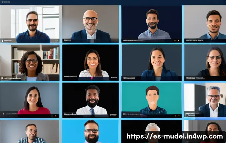 가상 세계에서의 거버넌스와 개인 정보 보호 - A diverse group of Spanish-speaking digital users collaborating in a modern virtual community forum ...