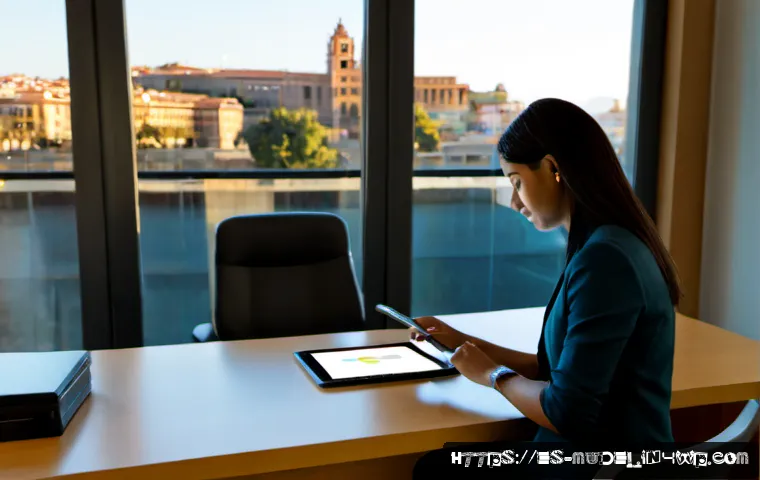 디지털 정체성이 거버넌스에 미치는 영향 - Photorealistic municipal service office in a Spanish-speaking city, a diverse adult resident securel...